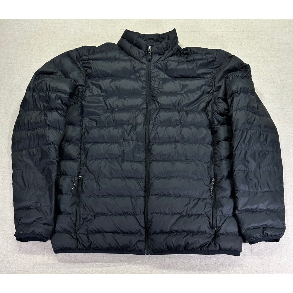 EDDIE BAUER Men's Large 650 DOWN Puffer Jacket Full Zip Outdoor Wear